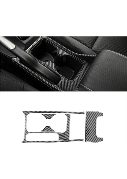Honda Civic Için Karbon Fiber 9. 2012-2015 Merkez Konsol Kupası Tutucu Kapak Trim Iç Aksesuarlar Lhd (Yurt Dışından) fırsatları
