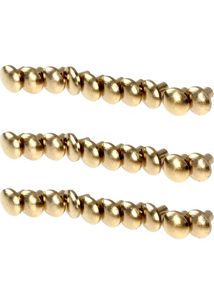 30X Arc Katı Pirinç Düğmesi Saplama Vida Tırnak Vidası Sırt Deri Perçin Kemeri 6mm (Yurt Dışından)