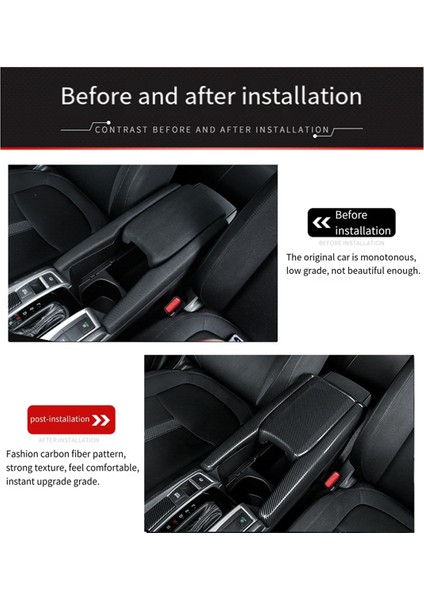 Kolçak Kutusu Koruyucu Kapak Merkezi Honda Civic 2016-2020 Karbon Fiber Saklama Kutusu Kapağı (Yurt Dışından) indirimleri