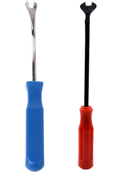 2 Adet Araba Kapısı Iç Kaplama Klipsli Döşemeli Bağlantı Elemanı Klips Kaldırma Aracı Tornavida Tırnak Çektirme, 4 Inç Mavi ile 6 Inç Kırmızı (Yurt Dışından)