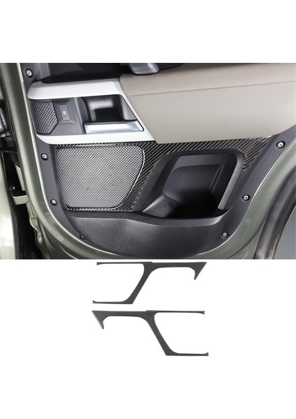 Land Rover Defender Için Karbon Fiber 110 130 2020-2024 Arka Kapı Ses Hoparlör Kapağı Trim Iç Aksesuarlar (Yurt Dışından) fırsatları