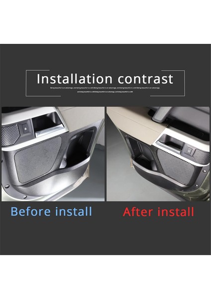 Land Rover Defender Için Karbon Fiber 110 130 2020-2024 Arka Kapı Ses Hoparlör Kapağı Trim Iç Aksesuarlar (Yurt Dışından) indirimleri