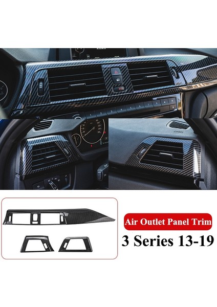 Karbon Fiber Merkez Konsolu Hava Outlet Paneli Trim Cihaz Paneli Trim Bmw 3 Serisi 320LI F30 F35 2013-2019 (Yurt Dışından) fiyatları