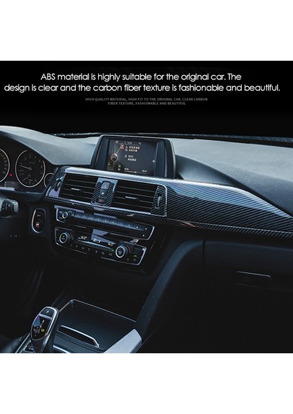 Karbon Fiber Merkez Konsolu Hava Outlet Paneli Trim Cihaz Paneli Trim Bmw 3 Serisi 320LI F30 F35 2013-2019 (Yurt Dışından) indirimleri