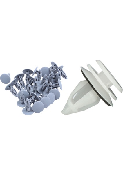 10 Adet Araba Otomatik Iç Kapı Döşeme Klipsleri Kart Kapı Paneli Klipsleri ve 30 Adet Bağlantı Vidaları Gri Flanş Çamurluk Tamponları Klipsler (Yurt Dışından)