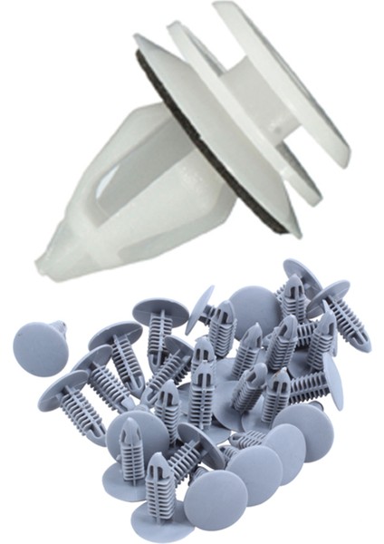 10 Adet Araba Otomatik Iç Kapı Döşeme Klipsleri Kart Kapı Paneli Klipsleri ve 30 Adet Bağlantı Vidaları Gri Flanş Çamurluk Tamponları Klipsler (Yurt Dışından) indirimleri