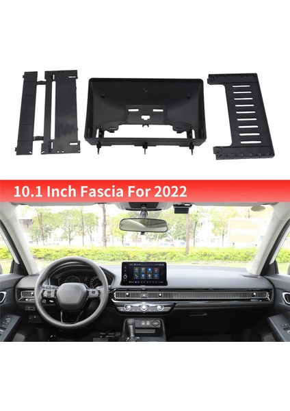 Araba Stereo Radyo Fasya Panel Trim 10.1 Inç Çerçeve Honda Civic 2022 Için Uygun (Yurt Dışından) fiyatları