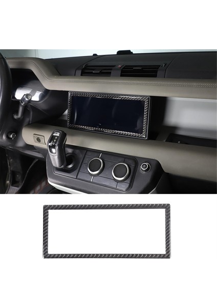 Land Rover Defender Için Karbon Fiber 110 2020-2024 Merkez Gösterge Tablosu Gezinme Ekran Kapak Döşeme Iç Aksesuarlar (Yurt Dışından) fiyatları