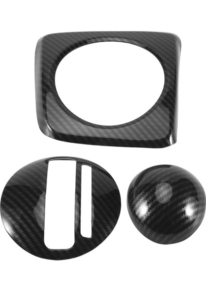 Honda Civic 2006-2011 Rhd Için Araç Karbon Fiber Dişli Vites Paneli Kapak Çerçevesi Rhd&#39;de 3 Adet (Yurt Dışından) modelleri