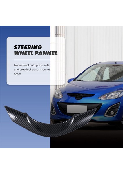 Mazda 2 Demio Dl Sedan Dj Hatchback 2018 2019 Için Karbon Fiber Direksiyon Çerçevesi Kapak Trim (Yurt Dışından) indirimleri