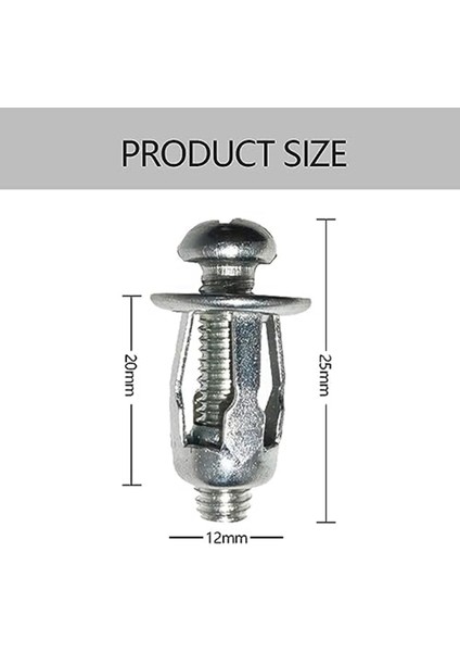 2x Genişletme Vidalı Taç Yapılır Somun, M4X20 Petal Şekli Metal Somun Jack Fındık Petal Içi Boş Duvar Plastik Ince Metal Ince C (Yurt Dışından) fırsatları