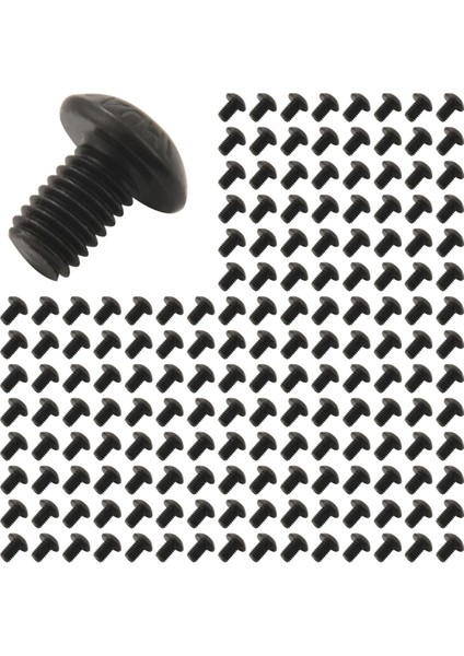 M5X8MM Düğme Başını Alçakgönüllü Soket Kapak Vidası Cıvatası Siyah 300 Pcs (Yurt Dışından)