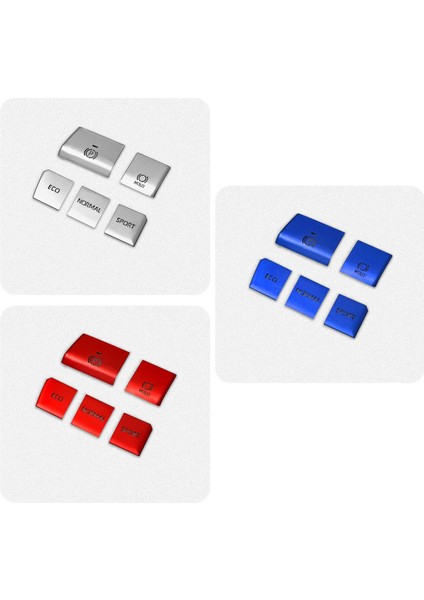 Toyota Rav4 2019 2020 2021 Aksesuarlar, Kırmızı, 5 Pcs Için Merkezi Kontrol Dişli Multimedya Düğmesi Kapak Döşeme Sticker Sequin (Yurt Dışından) fırsatları