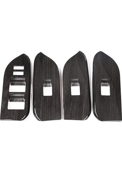 Pencere Asansör Düğmesi Paneli FJ150 J15 Toyota Land Craıser Için Kapı Kapak Kapak 150 2014-2018 Siyah Ahşap Tahıl (Yurt Dışından)