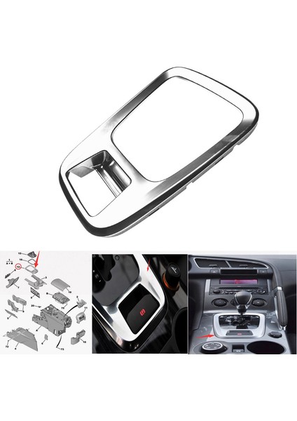 Peugeot 3008 Için Krom Yedek Dişli Vites Kutusu Kapak Trim Sticker Dekorasyon Çerçevesi Iç Aksesuarlar (Yurt Dışından) fiyatları