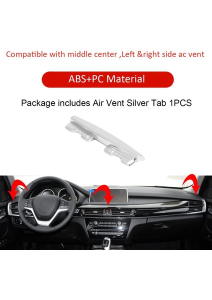 Araç Merkez Konsol Klima Havalandırma Outlet Klip Sekme Trim Cmer Ac Havalandırma Klipsi For-Bmw X5 X6 F15 F16 2014-2018 (Yurt Dışından) modelleri