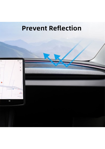 Tesla Model 3 Için Highland 2024 Gösterge Tablosu Kapak Pad Güneşlik Koruyucu Anti-Uv Dash Mat Güneş Gölgeli Kıdemli Slip Kapak (Yurt Dışından) fırsatları