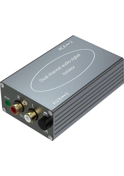 Ses Izolatörü Rca-2 Gürültü Azaltma Filtresi Audio Eliminator, Tiyatro Için Gürültü Izolatörü Dosyası Ses Stereo Gümüş Gri (Yurt Dışından)