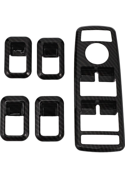 6 Pcs Araç Aksesuarları: 5 Pcs Araç Dekoru Kapı Penceresi Anahtarı Kapak Trims &amp; 1 Pcs Direksiyon Simidi Dekorasyon Kapağı Döşeme (Yurt Dışından) modelleri