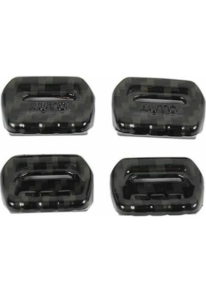 Pencere Asansör Anahtarı Ayar Düğmesi Kapak Döşeme Abs Iç Aksesuarlar Jeep Wrangler Jl Jt 2018-2021 (Karbon Fiber) (Yurt Dışından)