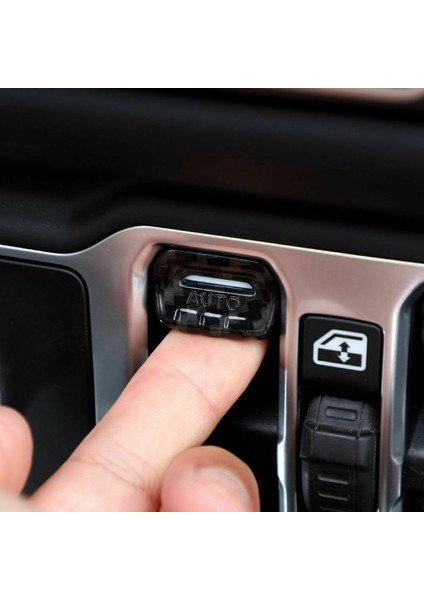 Pencere Asansör Anahtarı Ayar Düğmesi Kapak Döşeme Abs Iç Aksesuarlar Jeep Wrangler Jl Jt 2018-2021 (Karbon Fiber) (Yurt Dışından) modelleri