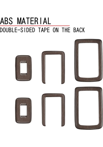 Toyota Alphard/vellfire Için 40 Serisi 2023+ Araç Ikinci Sıra Koltuk Düğmesi Çerçevesi Yüksek Yapılandırma Ahşap Tahıl (Yurt Dışından) modelleri