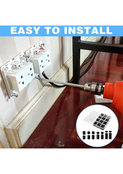 1000PCS Elektrik Çıkış Ara Arabaları, Naylon Aralayıcılar Vidalı Ara Çıkışlar Elektrik Kutusu Için Çıkış Ara Aralayıcılar, Yuvarlak Aralayıcı (Yurt Dışından) indirimleri