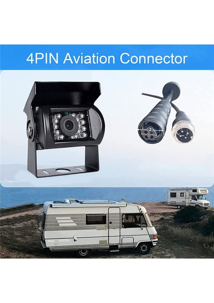 1080P Hd Yedek Kamera, IP69 Su Geçirmez Geniş Görünüm Açısı Ters Arka Görünüm Kamerası Monitör Kamyon Römork Pikapı (Yurt Dışından) indirimleri
