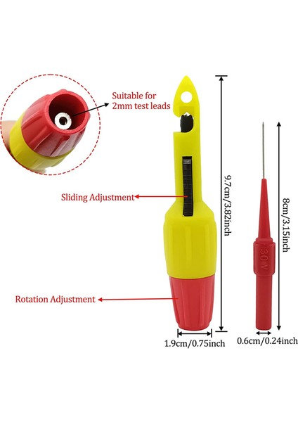 2 Paket Tel Delicilik Probu Yalıtımlı Tel Delicilik Problu Piercing Clip, Otomotiv Devrelerinin Incelemesi (Yurt Dışından) fiyatları