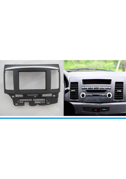 Mitsubishi Lancer Için Araba Fasya Radyo Paneli 2007-2015 Dash Kit Yükleme Facia Console Çerçevesi (Yurt Dışından) fiyatları