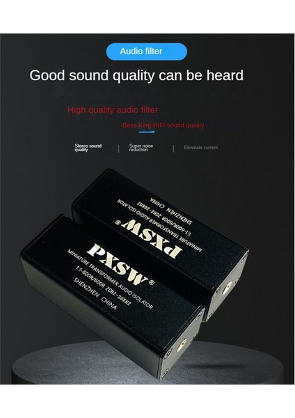 Pxsw 3.5mm Aux Ses Gürültü Filtresi Ses Izolatörü Ses Gürültüsü Ortak Ground Izolatörünü Ortadan Kaldırmak Için Akım Ses Gürültü Izolatörü (Yurt Dışından) indirimleri