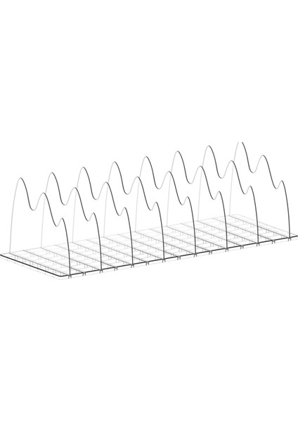 Dolap Için Çanta Organizatörü, 8 Adet Ayarlanabilir Net El Çantası Depolama Organizatörü, Yatak Odası, Ev, Ofis Için Raf Bölücüler (Yurt Dışından)