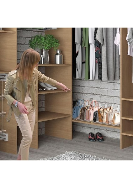 Dolap Için Çanta Organizatörü, 8 Adet Ayarlanabilir Net El Çantası Depolama Organizatörü, Yatak Odası, Ev, Ofis Için Raf Bölücüler (Yurt Dışından) fırsatları