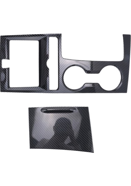 2pcs Araç Karbon Fiber Merkezi Konsol Dişli Vites Paneli Su Kupası Tutucu Kapak Kırpma Çıkartmaları Kıa K5 2020 2021 2022 (Yurt Dışından) fiyatları