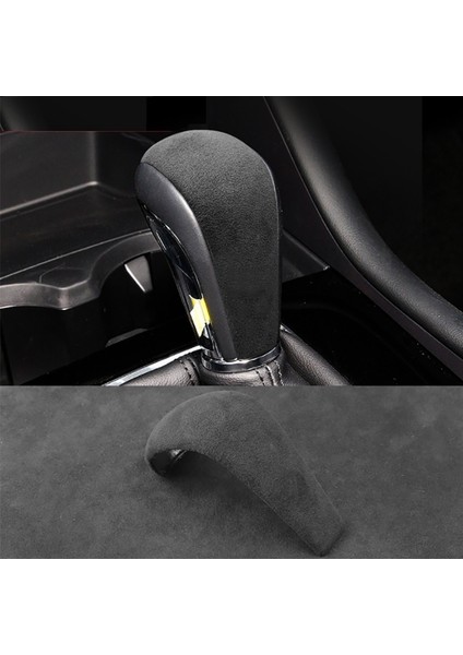 Mazda Için Süet Aksesuarlar 3 Axela CX30 Cx-30 2020 2021 Dişli Vites Düğmesi Kapak Koruyucu Dişli Kafa Dekor Yaması (Yurt Dışından) fiyatları