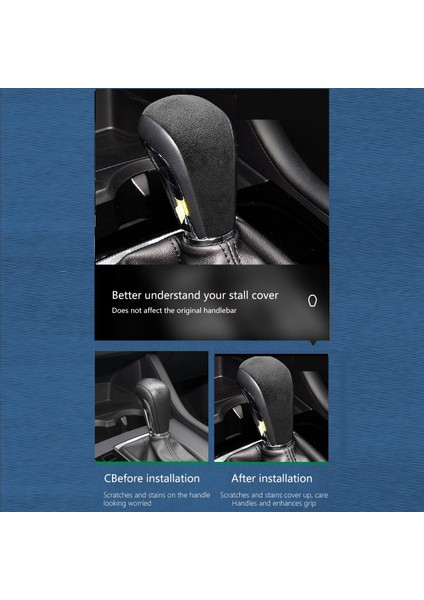 Mazda Için Süet Aksesuarlar 3 Axela CX30 Cx-30 2020 2021 Dişli Vites Düğmesi Kapak Koruyucu Dişli Kafa Dekor Yaması (Yurt Dışından) modelleri