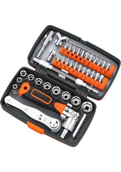 38 1 Arada Cırcır Tornavida Anahtarı Set Ev Makinesi Onarım Düğmesi Çok Yönlü (Yurt Dışından)