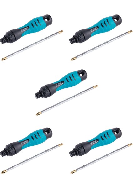 5x Penggong 2in1 Hassas Ayarlanabilir Cırcır Tornavida Seti Iki Yönlü Oluklu Phillips Manyetik Tornavida Bitleri (Yurt Dışından)