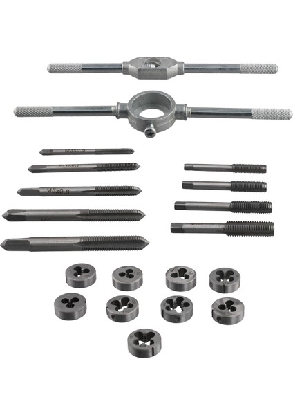 20PCS Metrik El Musluk ve Kalıp Set M3-M12 Vida Iplik Fişleri Düz Konik Rayba Araçları (Yurt Dışından) fiyatları