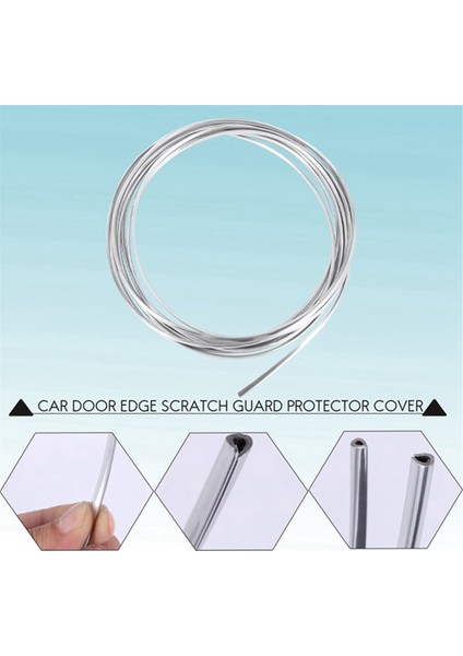 10 Adet 20FT Krom Kalıplama Trim Şeridi Araba Kapı Kenar Çizik Koruma Koruyucusu Kapak Gümüş (Yurt Dışından) fırsatları