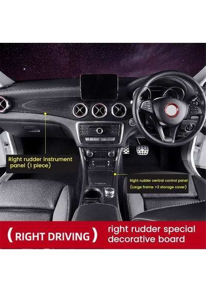 Rhd Konsol Su Kupası Tutucu Panel Trim Kapak Mercedes Benz A W176 Cla C117 Gla X156 2013-2019 Mat Karbon Deseni (Yurt Dışından) modelleri