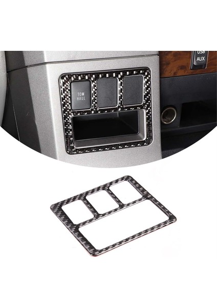 Toyota Tundra Için 2007-2013 Lhd Yumuşak Karbon Fiber Otomobil Merkezi Konsol Tow Haul Anahtar Trim Sticker Iç Aksesuarlar (Yurt Dışından) indirimleri