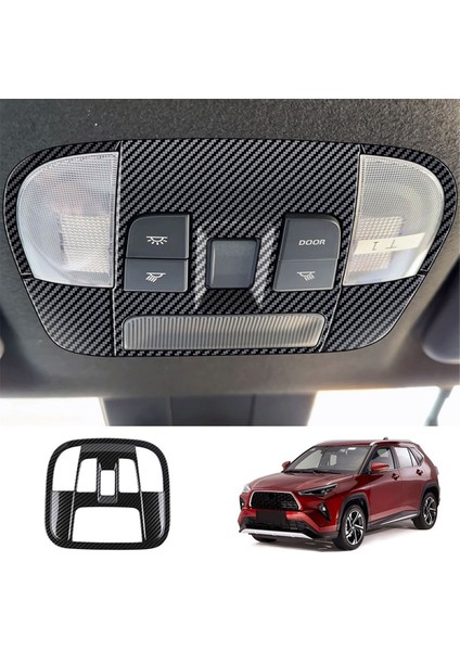 Toyota Yaris Cross 2023 Güneydoğu Asya Versiyon Abs Karbon Fiber Araba Çatı Okuma Işık Çerçevesi Iç Kapak Döşeme (Yurt Dışından) indirimleri