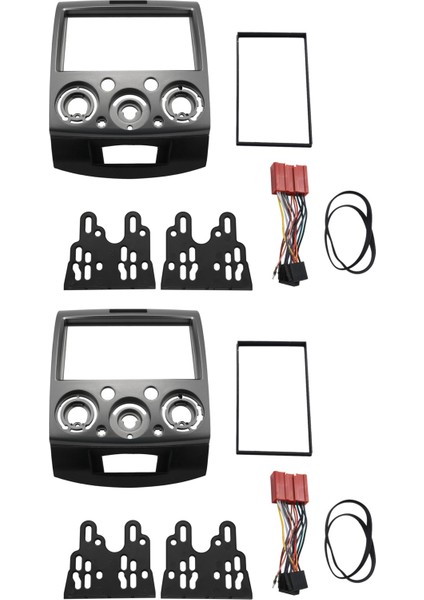 Ford Everest Için 2x Radyo Stereo Panel Mazda Bt-50 BT50 Çift 2 Din Fasya Dash Montaj Trim Kiti (Yurt Dışından)