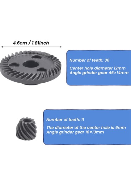 Makita 9523 Açılı Öğütücü Için Koyu Gri Spiral Set Konik Dişli (Yurt Dışından) fırsatları
