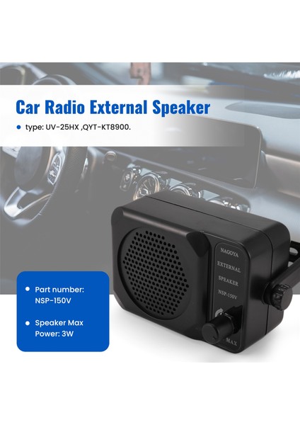 Cb Radyo Mini Harici Hoparlör NSP-150V Hf Vhf Uhf Hf Alıcı Araba Radyosu Qyt KT8900 KT-8900 (Yurt Dışından) indirimleri