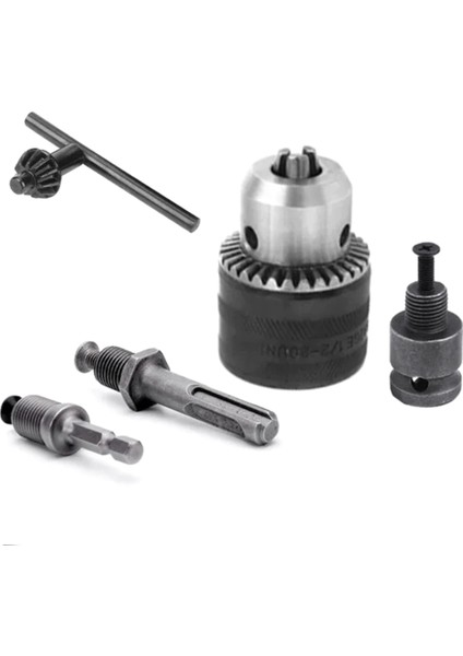 1.5-13MM Dönüştürücü 1/2IN-20UNF Anahtar Matkap Donçluk Adaptörü Sds 1/4ın Hex Sürücü Anahtarı Matkap Bit Bağlama Çubuğu (Yurt Dışından)