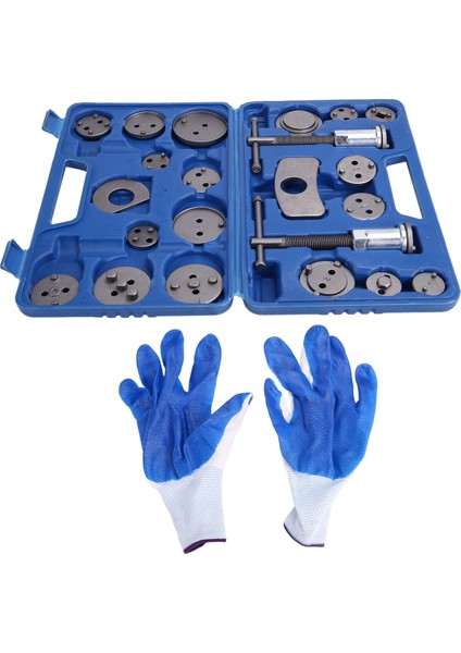 Fren Kaliperi Sıkıştırma Aracı Set Itme Cıvatası Montajları Tutma Plakaları Kaliper Askı Disk Adaptörleri Eldivenli (Yurt Dışından) modelleri