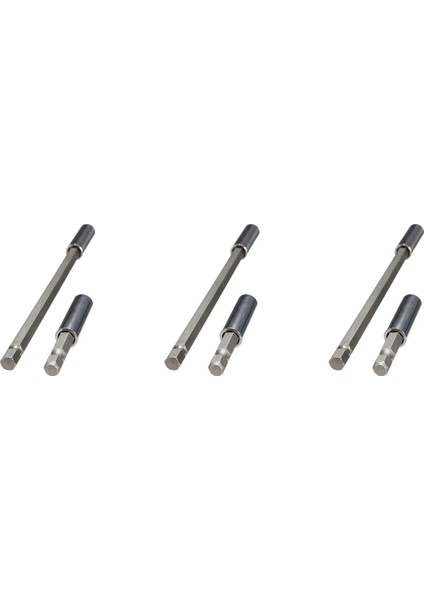 6pcs 1/4 Inç Altıgen Manyetik Bit Tutucu 60/150MM Tornavida Çubukları Güç Uzatma Matkap Sürücüsü (Yurt Dışından)
