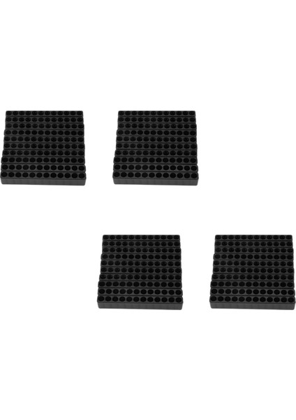 40PCS 12 Delikli Tornavida Biti Tutucu Kutu Blok Altı Açı 6.35MM Sap Için Siyah (Yurt Dışından)